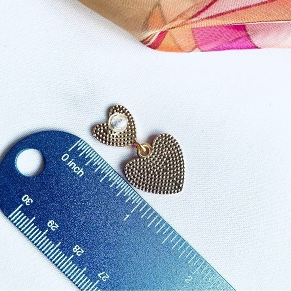 Barbie Style Heart Shaped Earring Hot Bright Pink - NWOT - Picture 13 of 14